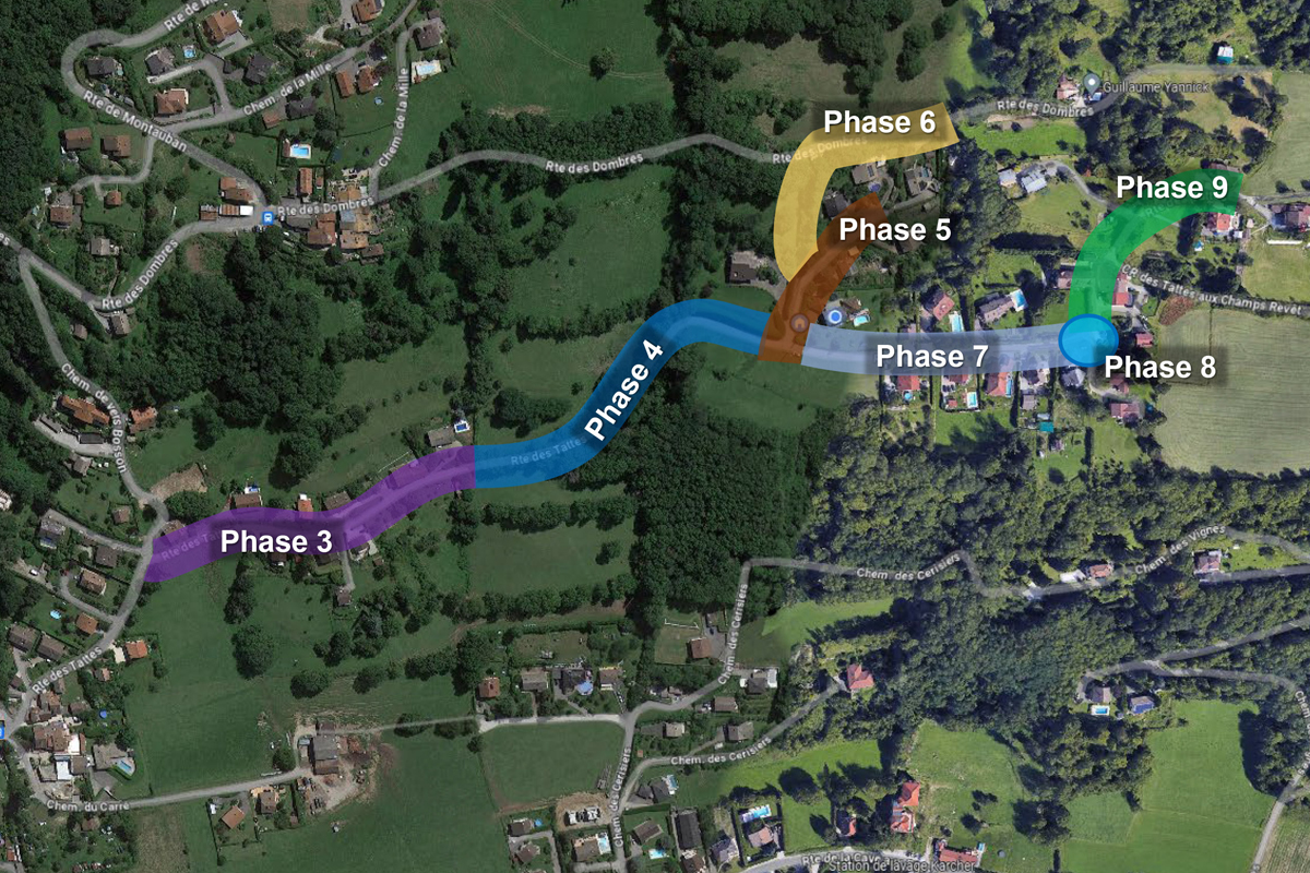 Travaux route des Tattes 