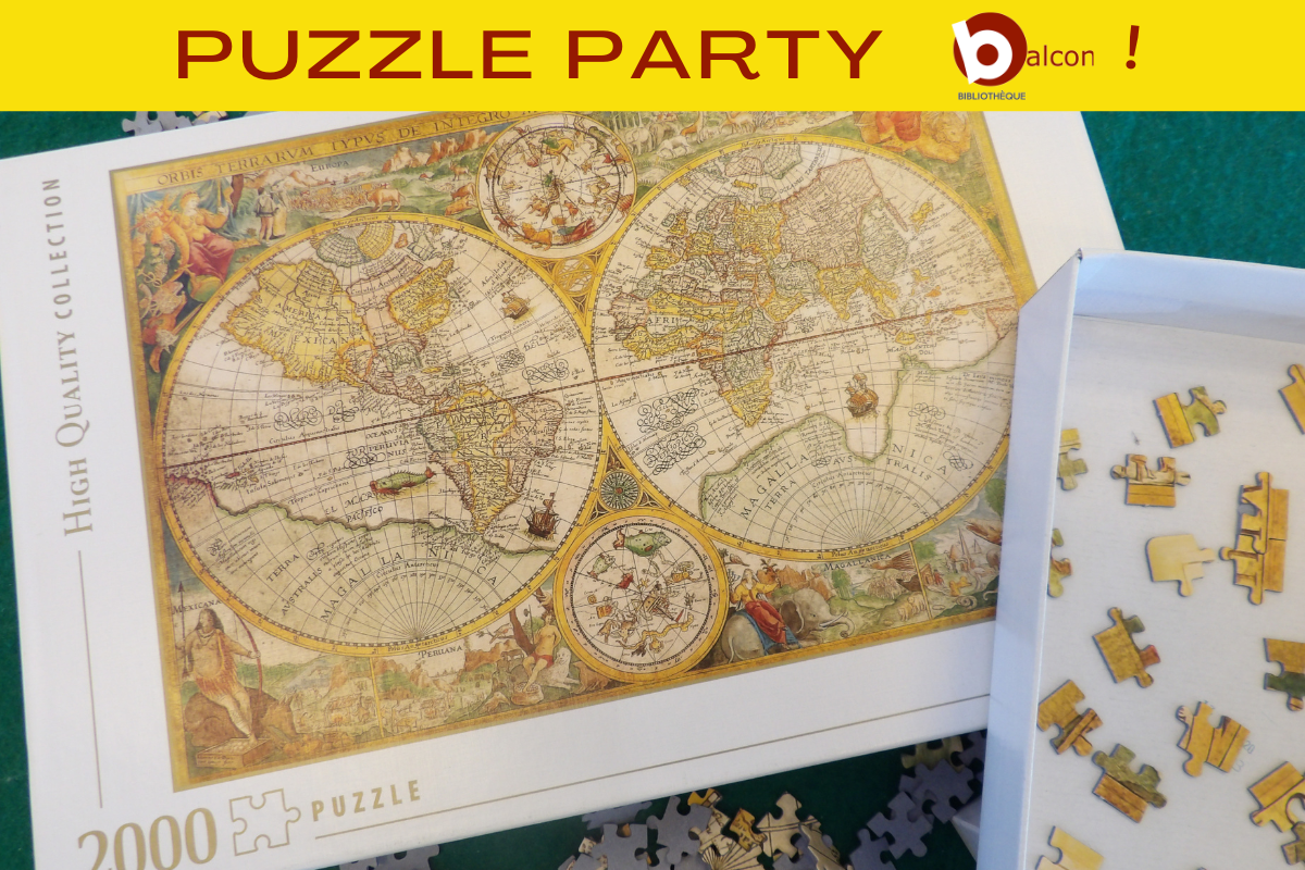 Nouveau puzzle participatif à la bibliothèque ! 🧩