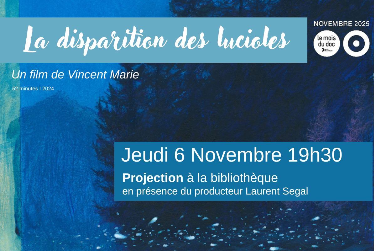 Projection d’un film documentaire à la bibliothèque !