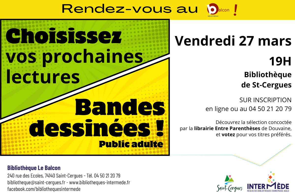 Participez à la sélection des prochaines bandes dessinées de la bibliothèque&nbsp;!