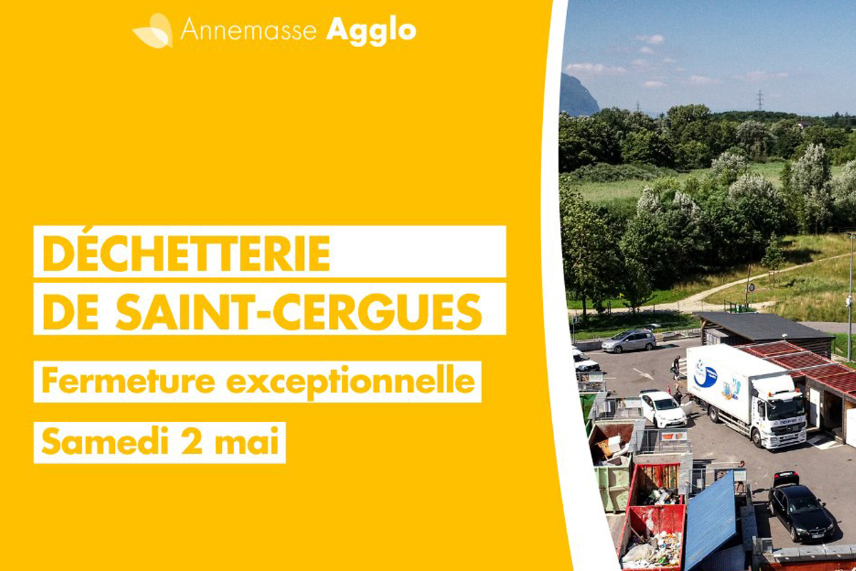 Fermeture Déchetterie Samedi 2 mai