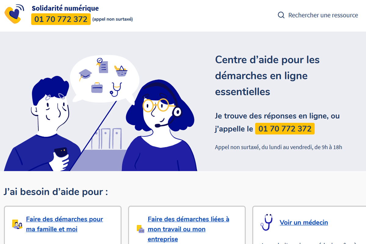 Aide aux démarches en ligne